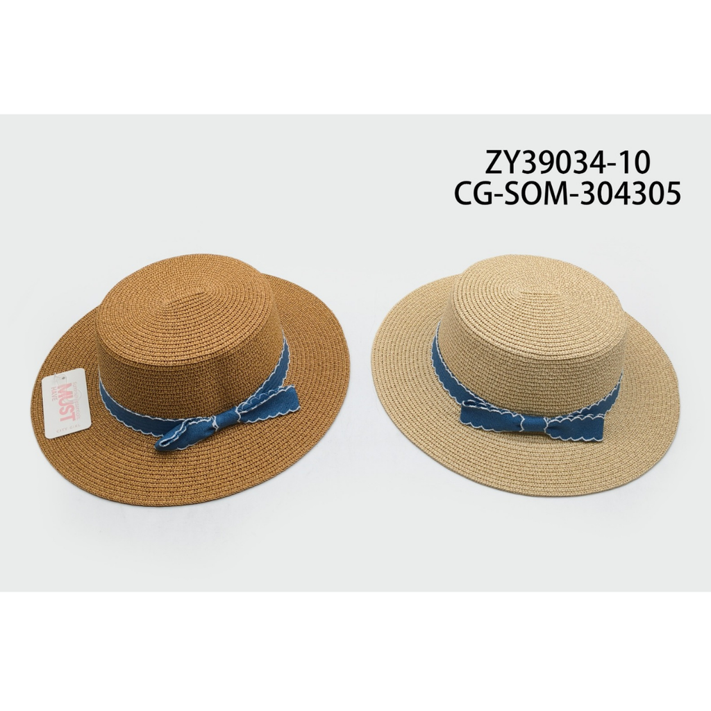 [PG-ZY39034-10] SOMBRERO LISTON AZUL CITY GIRL