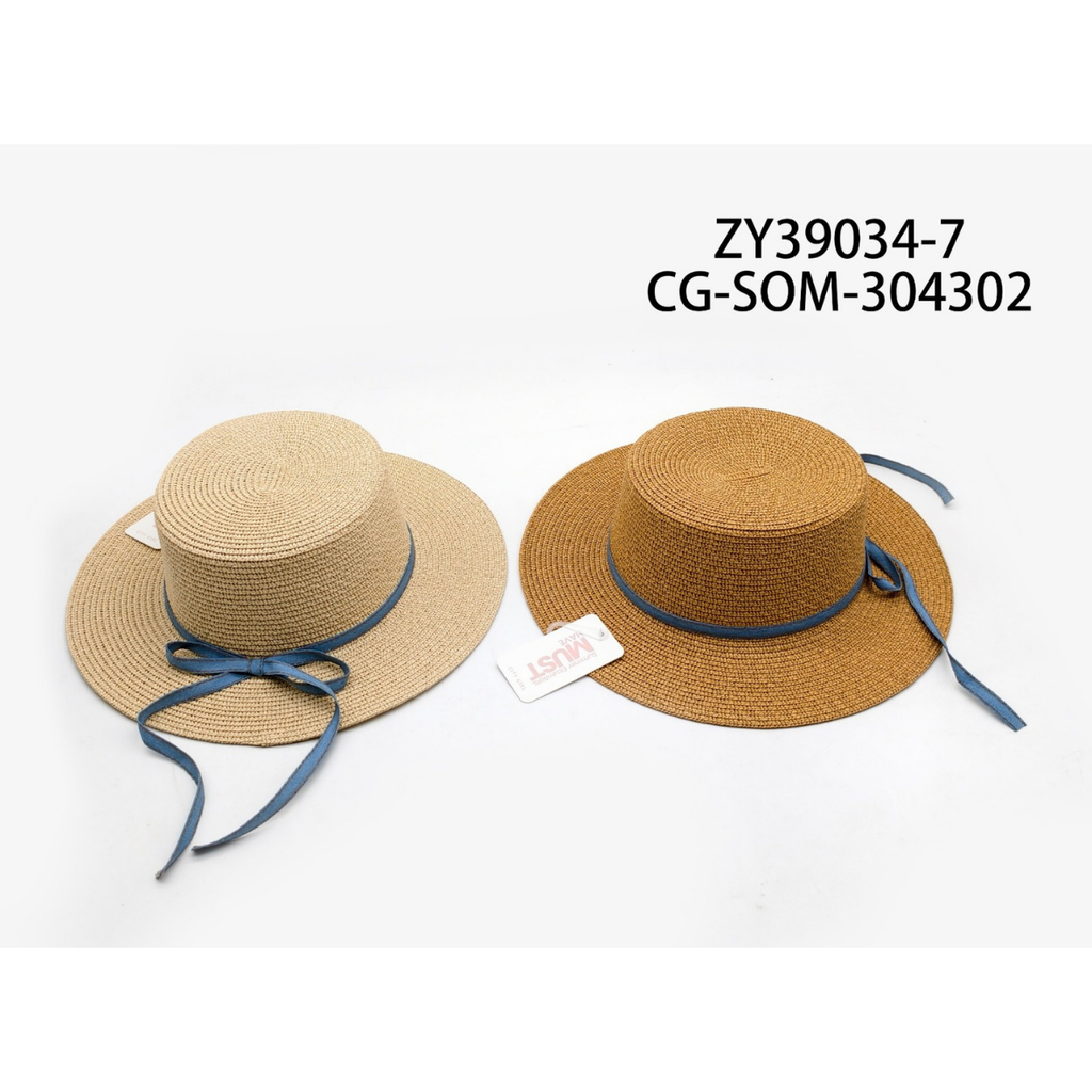 [PG-ZY39034-7] SOMBRERO LISTON AZUL CITY GIRL