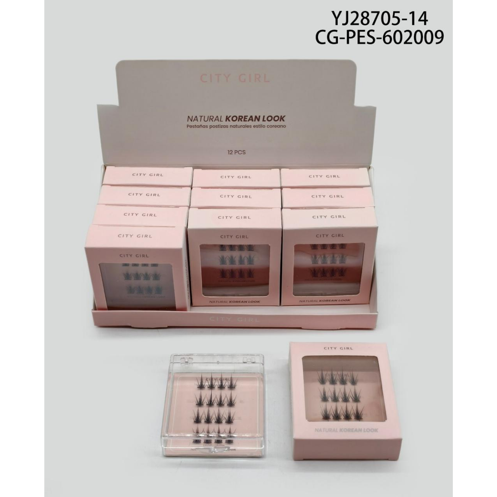 [PG-YJ28705-14] PESTAÑAS POSTIZAS ESTILO COREANO CITY GIRL