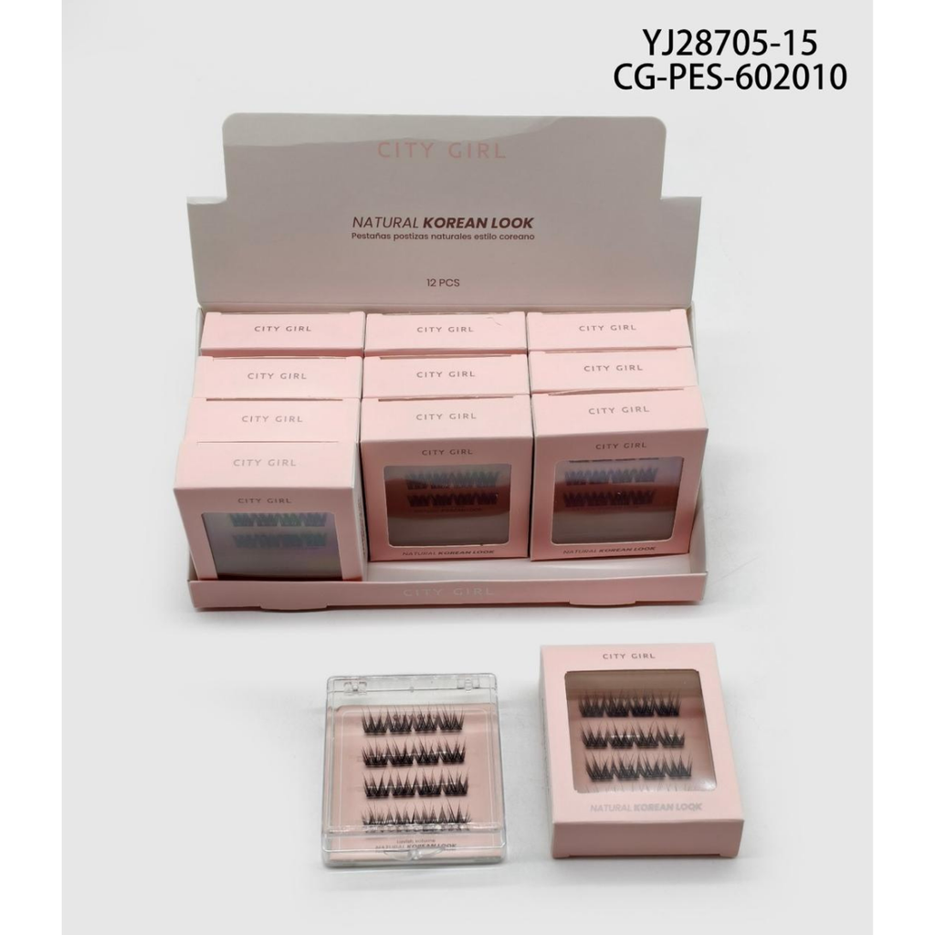 [PG-YJ28705-15] PESTAÑAS POSTIZAS ESTILO COREANO CITY GIRL