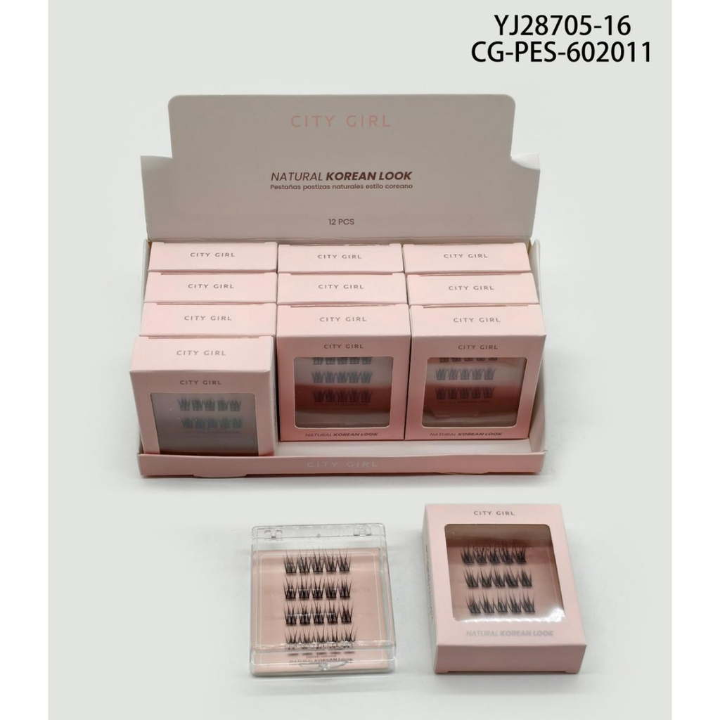[PG-YJ28705-16] PESTAÑAS POSTIZAS ESTILO COREANO CITY GIRL