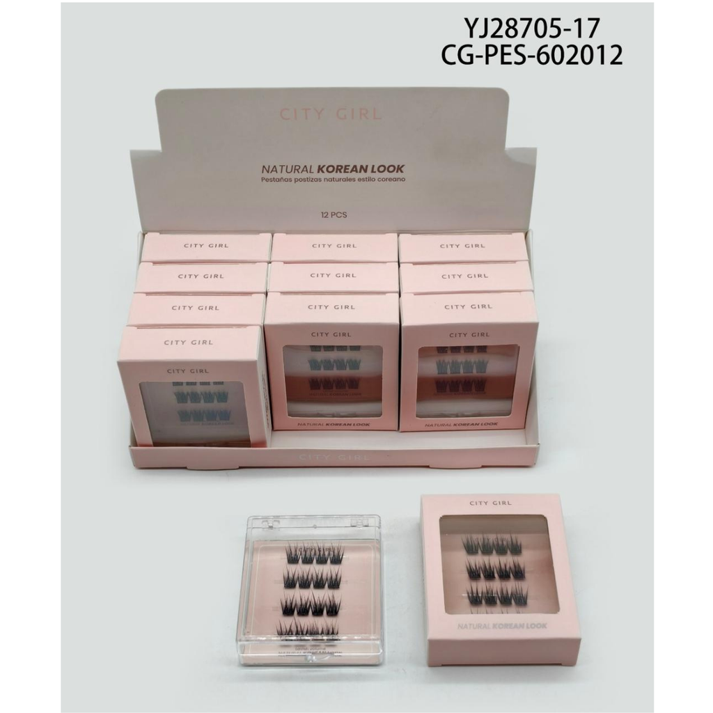 [PG-YJ28705-17] PESTAÑAS POSTIZAS ESTILO COREANO CITY GIRL