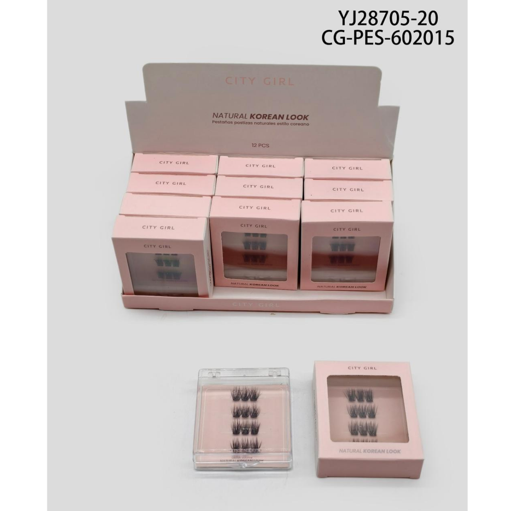[PG-YJ28705-20] PESTAÑAS POSTIZAS ESTILO COREANO CITY GIRL