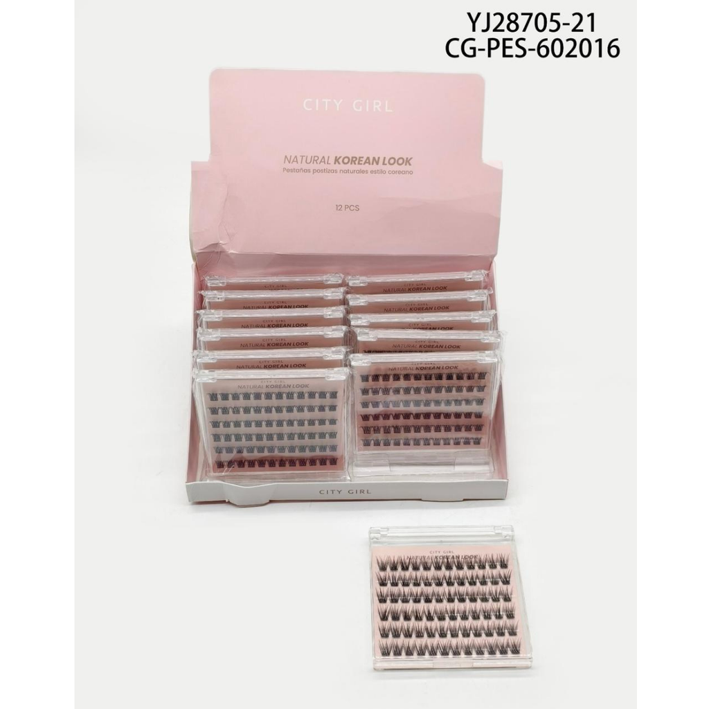 [PG-YJ28705-21] PESTAÑAS POSTIZAS ESTILO COREANO CITY GIRL