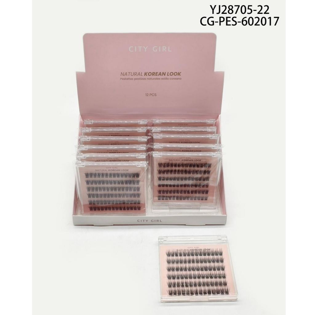 [PG-YJ28705-22] PESTAÑAS POSTIZAS ESTILO COREANO CITY GIRL