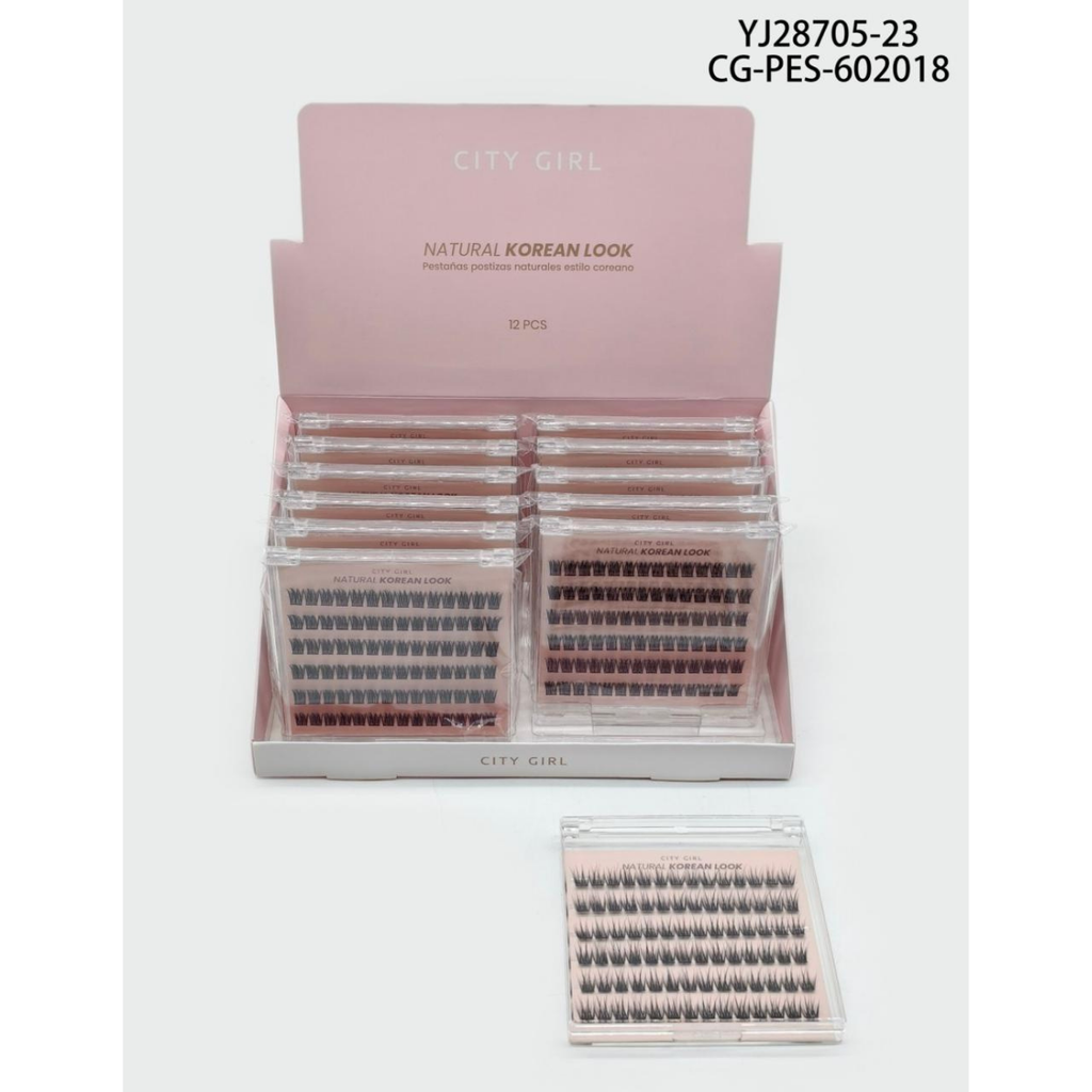 [PG-YJ28705-23] PESTAÑAS POSTIZAS ESTILO COREANO CITY GIRL