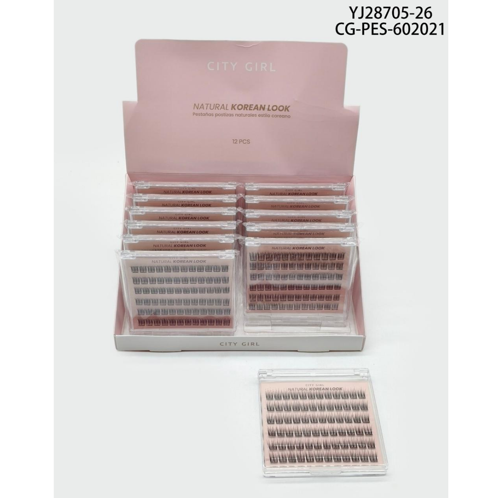 [PG-YJ28705-26] PESTAÑAS POSTIZAS ESTILO COREANO CITY GIRL