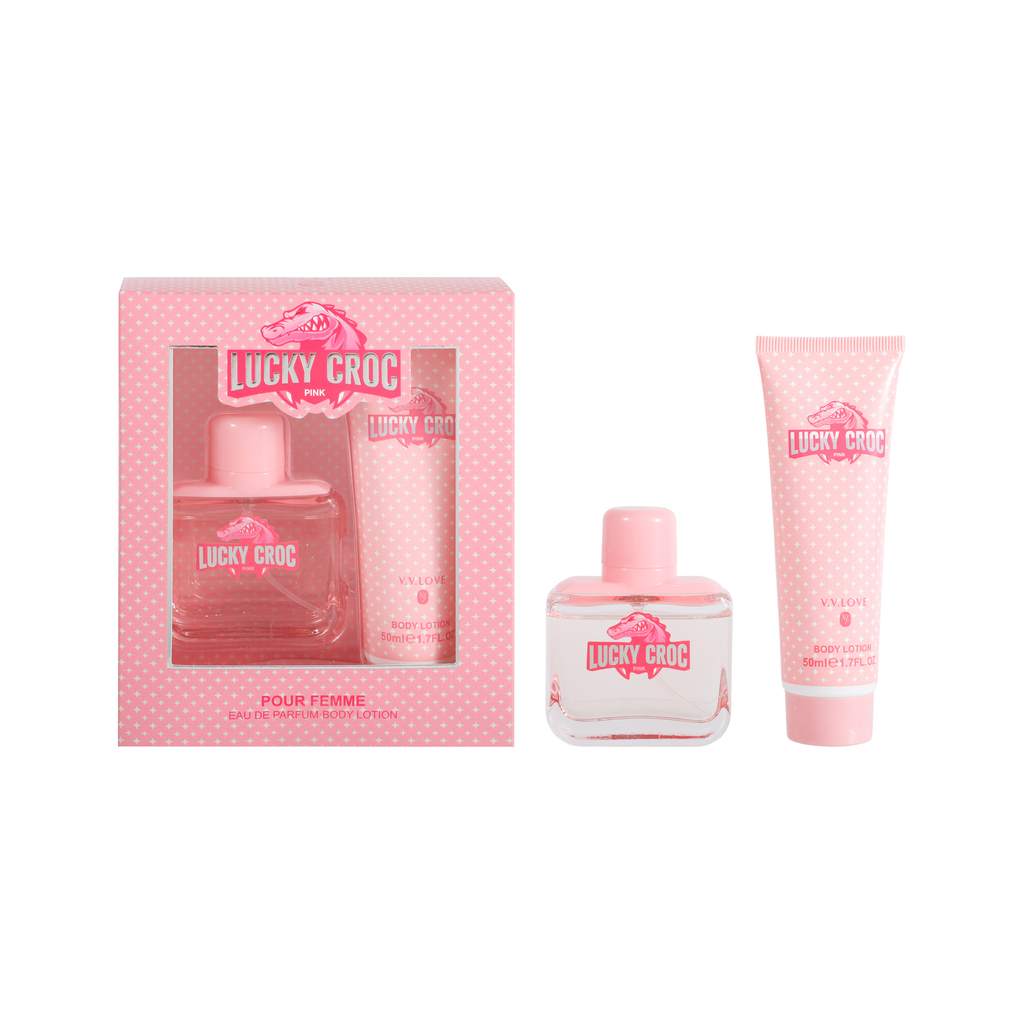 Lucky croc pink