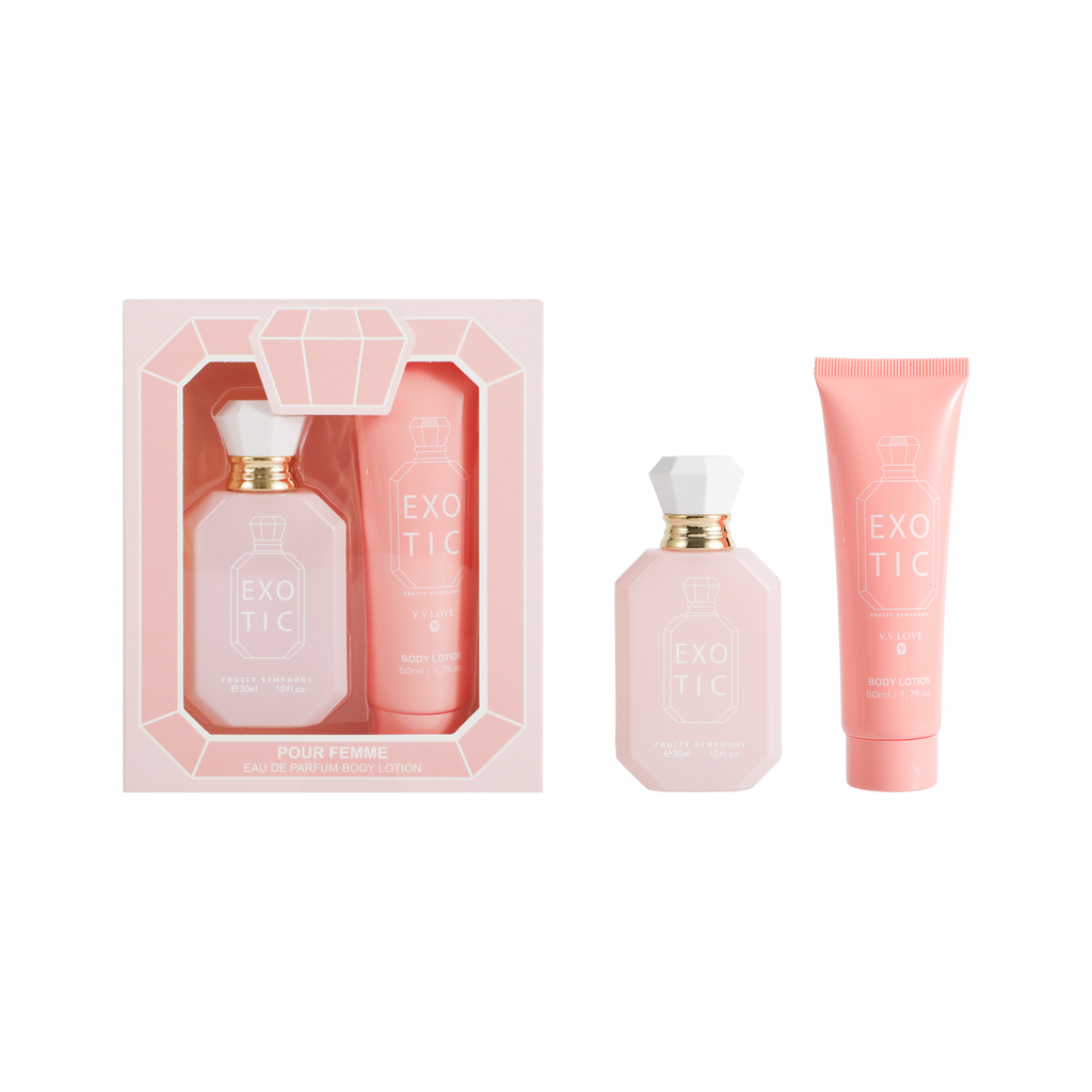 Set de perfume + crema Exotic fruity symphony