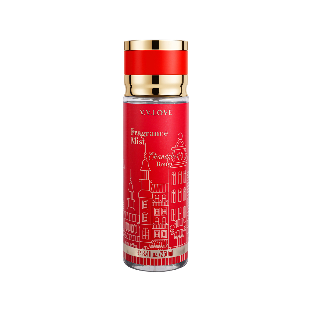 Chandelier rouge
