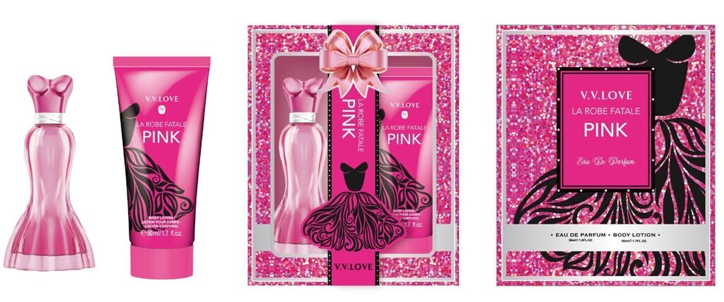 Set de perfume + crema Pink