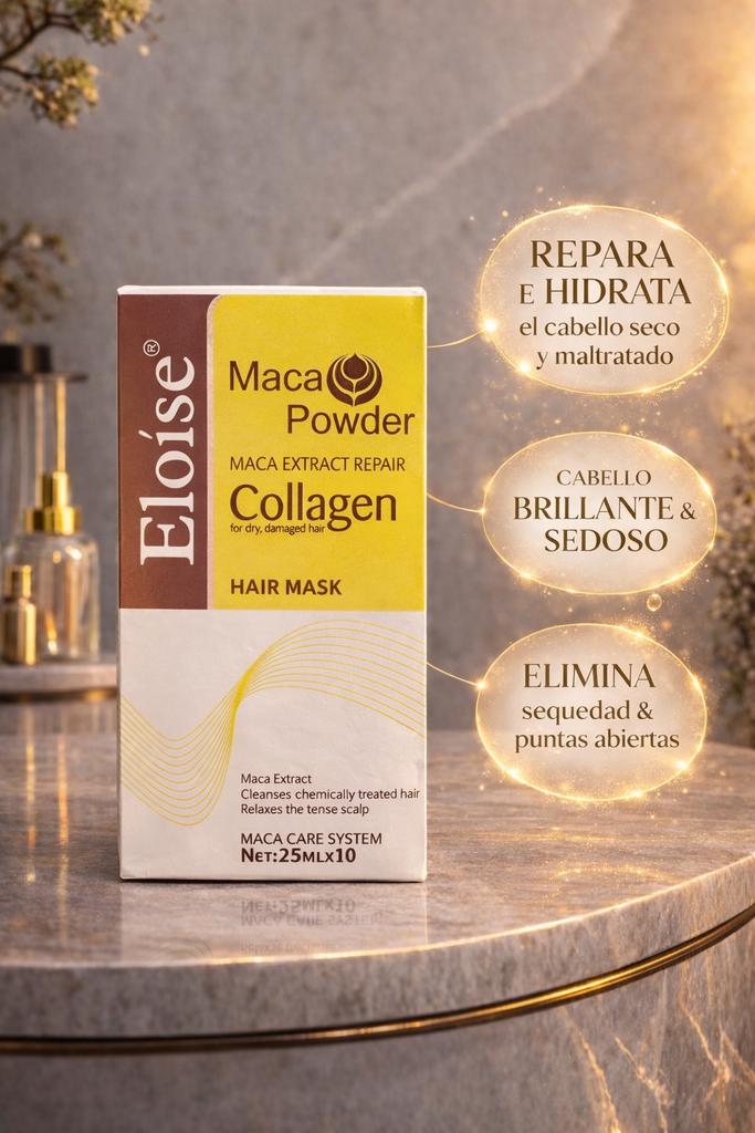 Mascarilla capilar MACA POWDER x10 sobresitos 25ml ELOISE