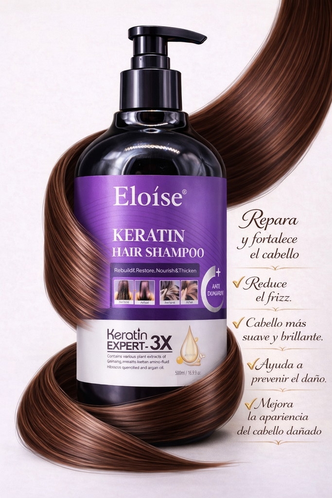 Shampoo de keratina EXPERT-3X 500ml ELOISE