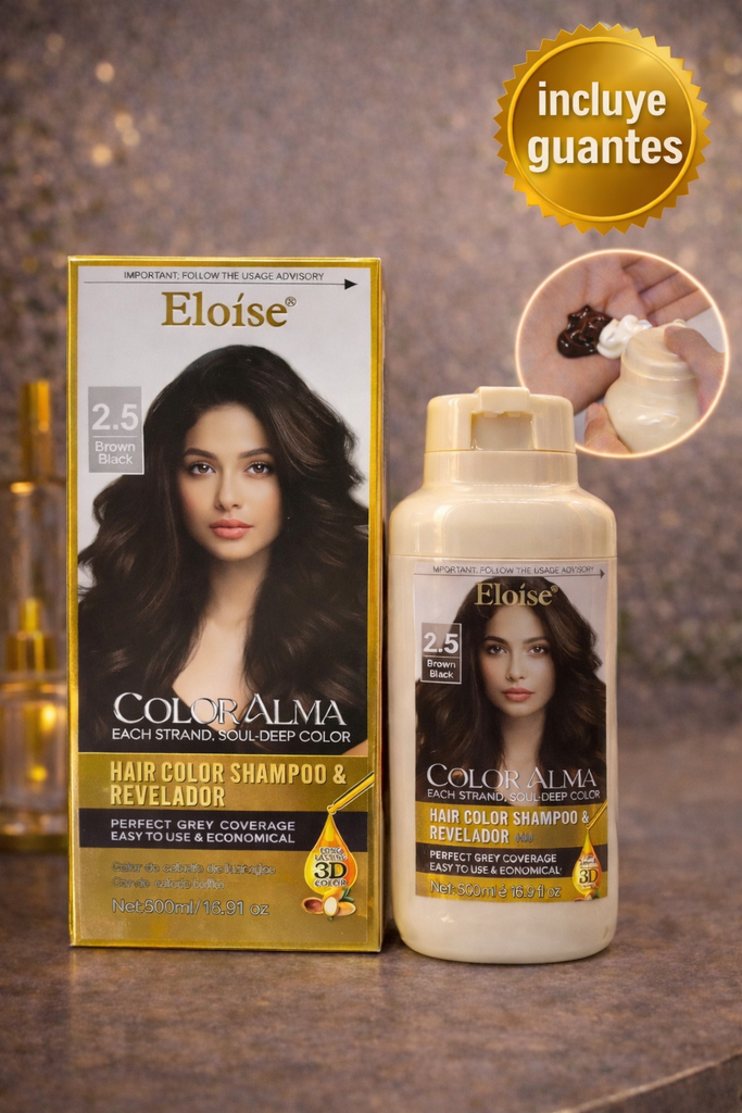 Tintura shampoo 2.5 MARRON OSCURO 500ml ELOISE