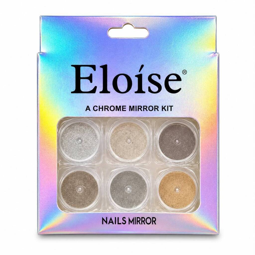 Polvo efecto espejo x6 colores ELOISE