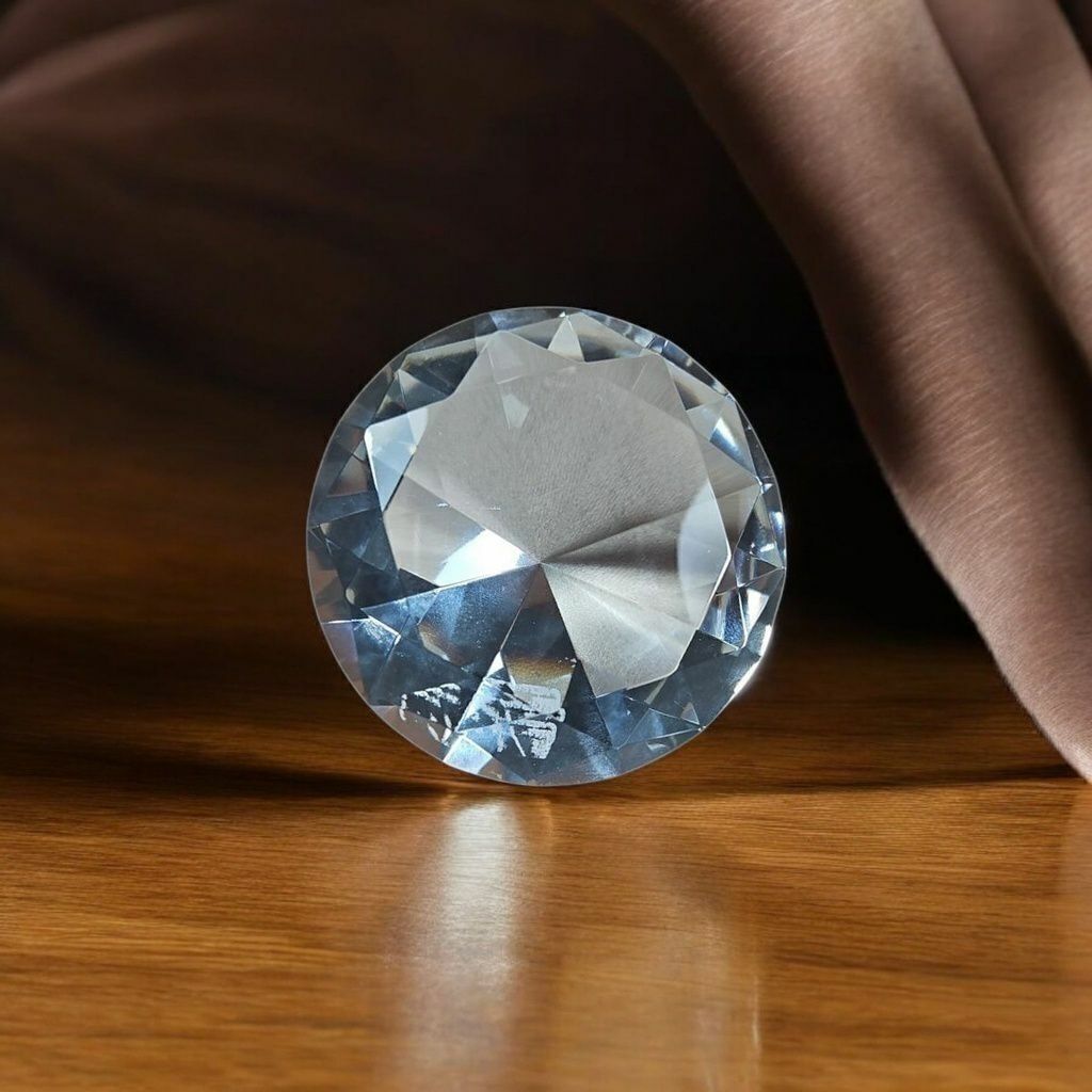 Diamante 8cm TRANSPARENTE