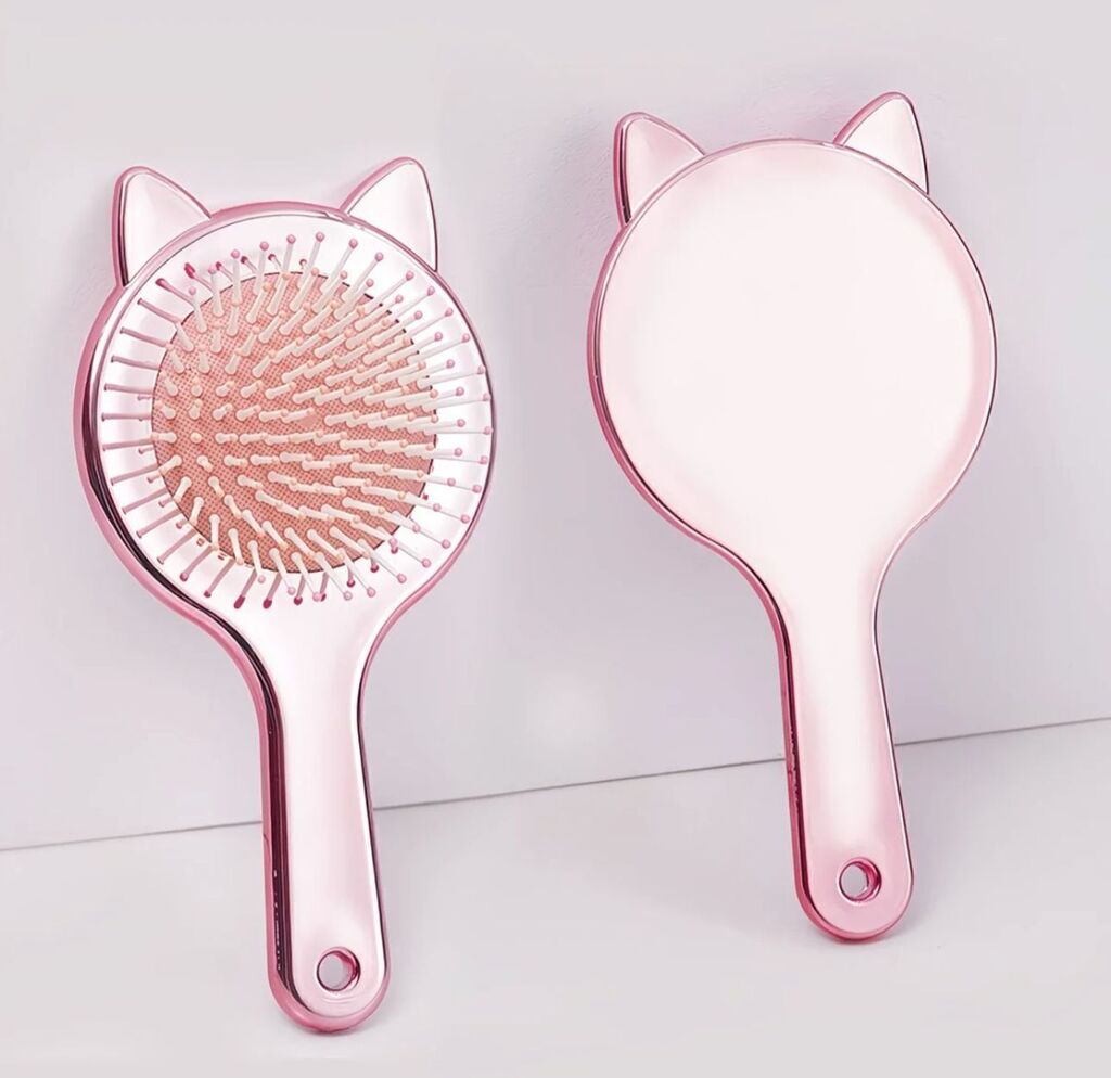 Cepillo para el pelo GATITO METALIZADO ELOISE