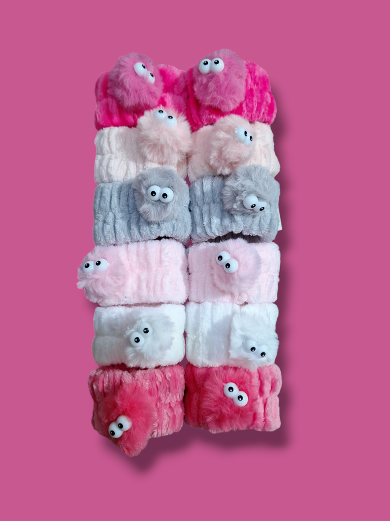 [PL-017693] Muñequeras de POMPON OJITOS por unidad 04 ELOISE