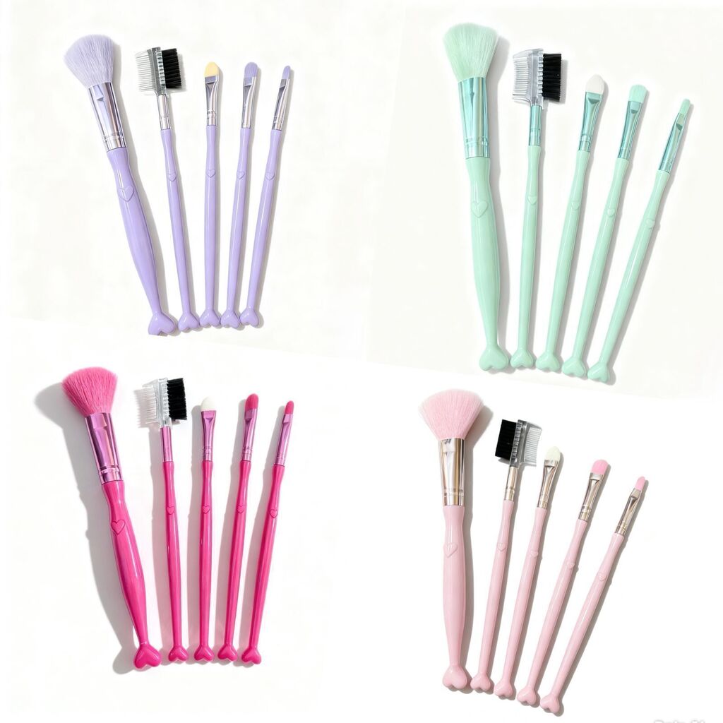 Brochas para maquillaje x5 PUNTA DE CORAZON SURTIDO ELOISE