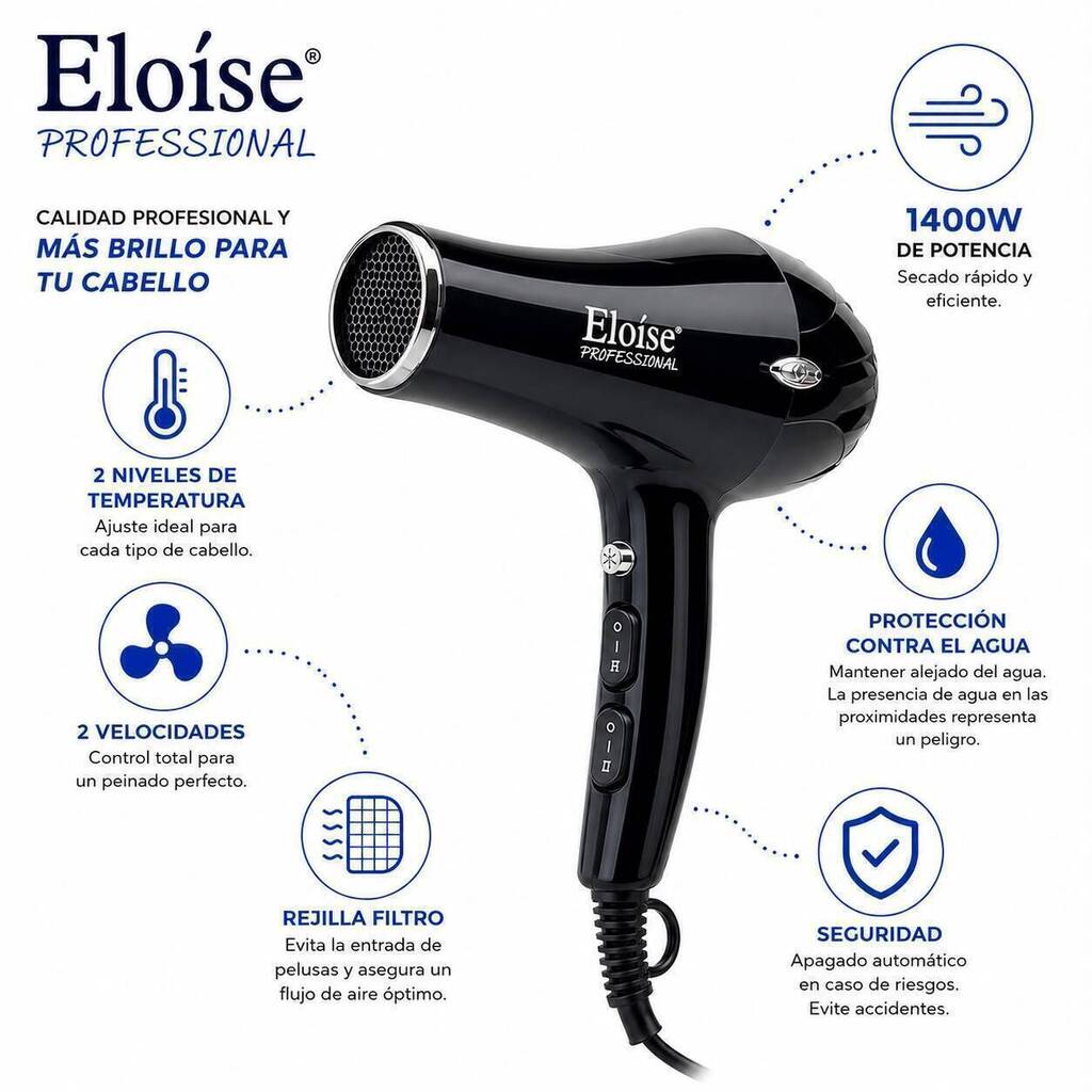 Secador de pelo PROFESIONAL ELOISE