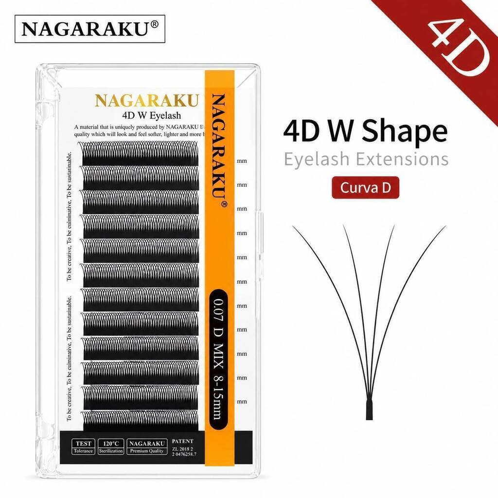 Pestañas NAGARAKU caja gris 4D 0.07D mix 8-15 mm NAGARAKU