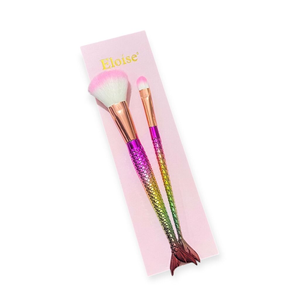 Brochas de maquillaje x2 COLA DE SIRENA ELOISE