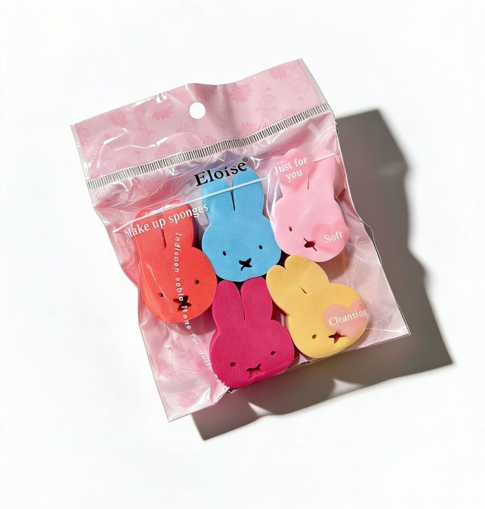 Esponjas para base x5 CONEJITOS ELOISE
