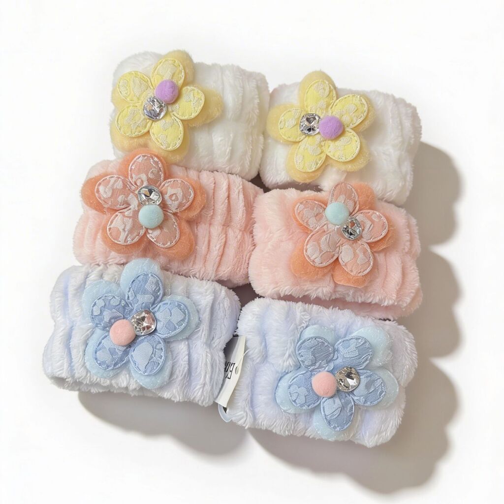 [PL-101612] Muñequera por unidad FLORES CON ENCAJE ELOISE