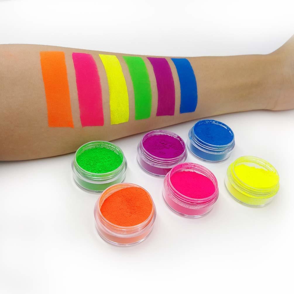 Polvo neon 1 x 6 colores