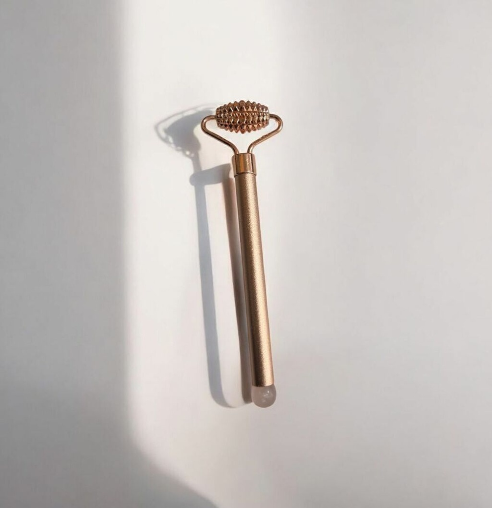 Rodillo roller masajeador ROSE GOLD BEAUTY COLLECTION
