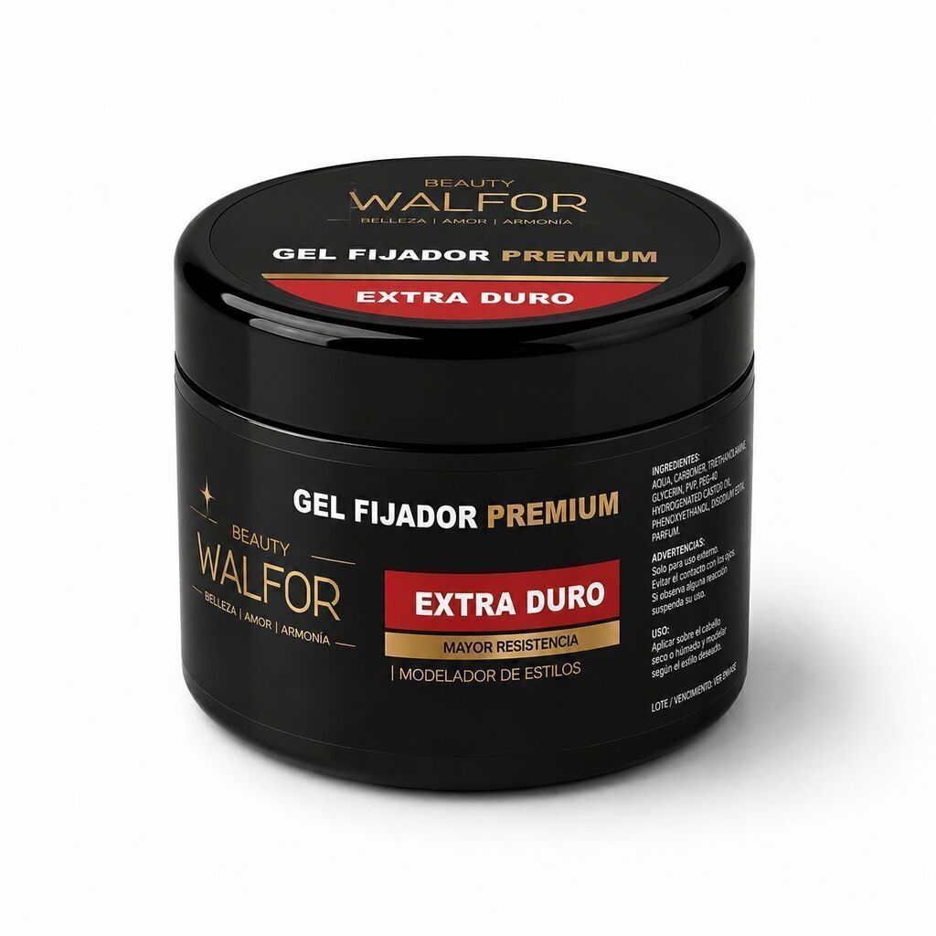 Gel fijador PREMIUM EXTRA DUO 250 ml BEAUTY WALFOR