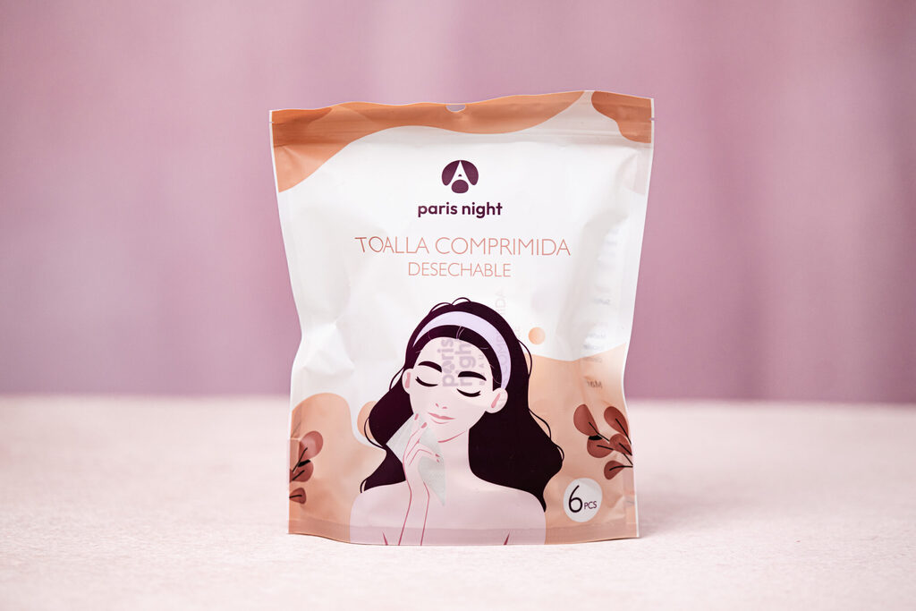 Toallas comprimidas desechables 6pcs PARIS NIGHT