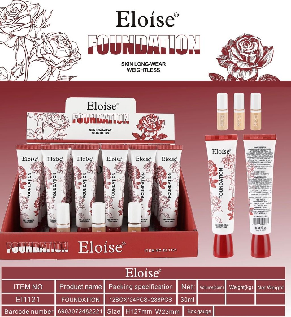 Base de maquillaje ROSAS ELOISE