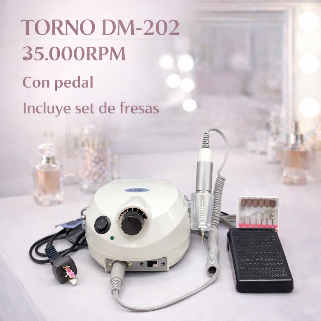 Torno para uñas LISO DM-202 35000RPM ELOISE