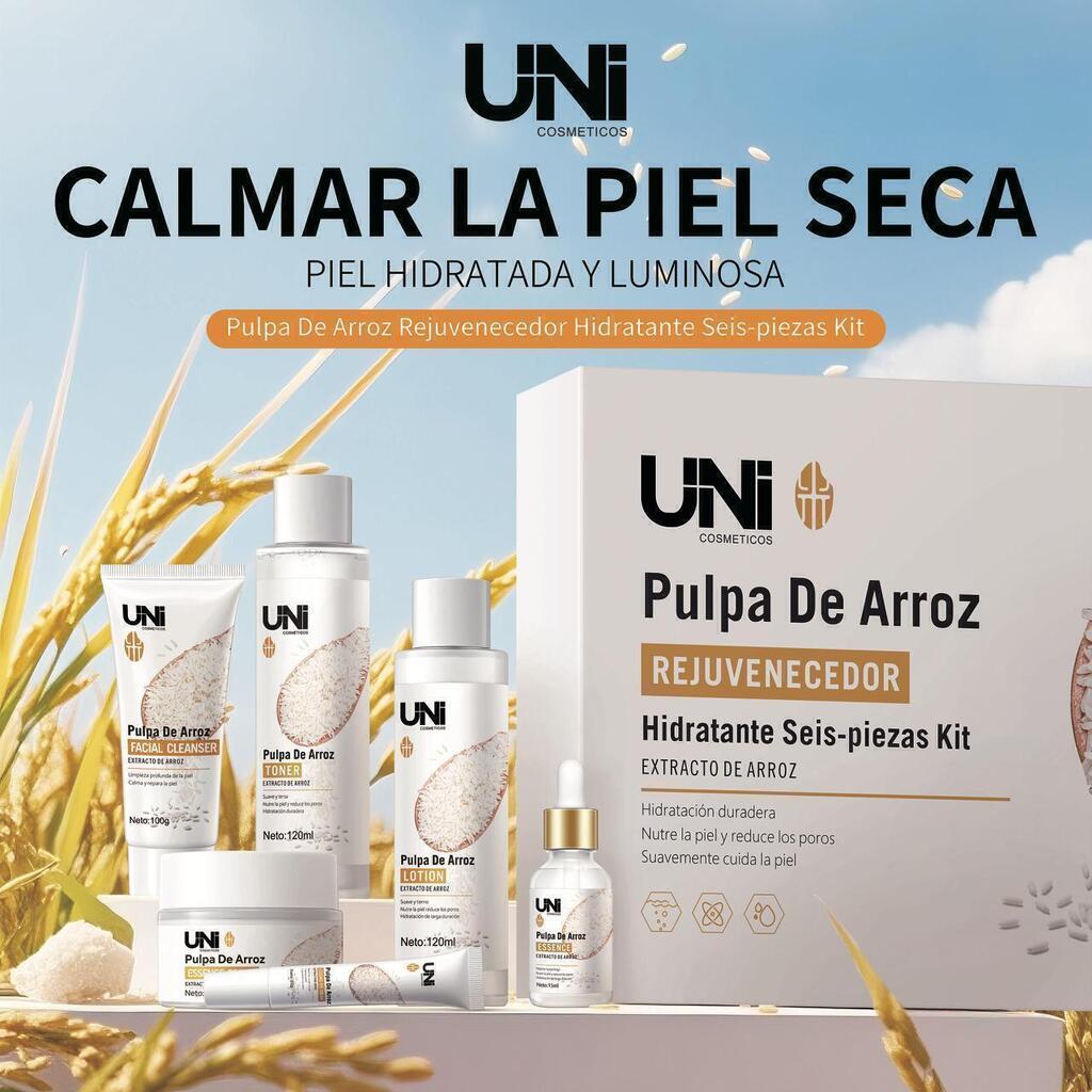 KIT FACIAL PULPA DE ARROZ x6pcs