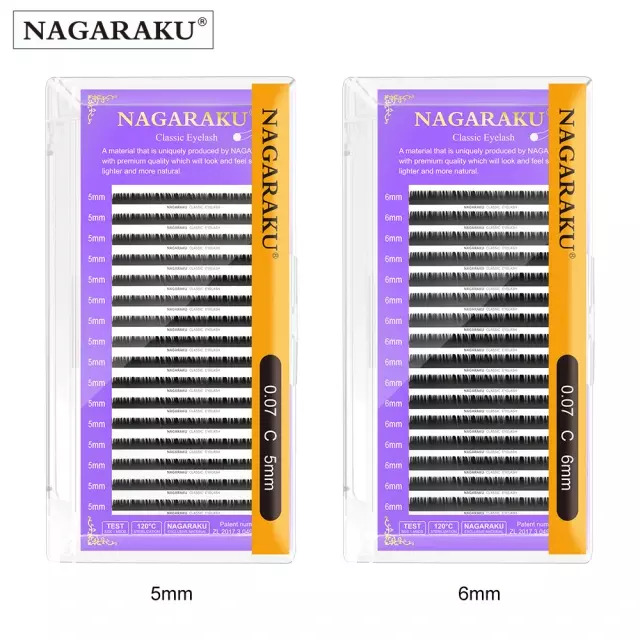 [PL-YD-037] Pestañas NAGARAKU CAJA VIOLETA 0.15D ORIGINALES