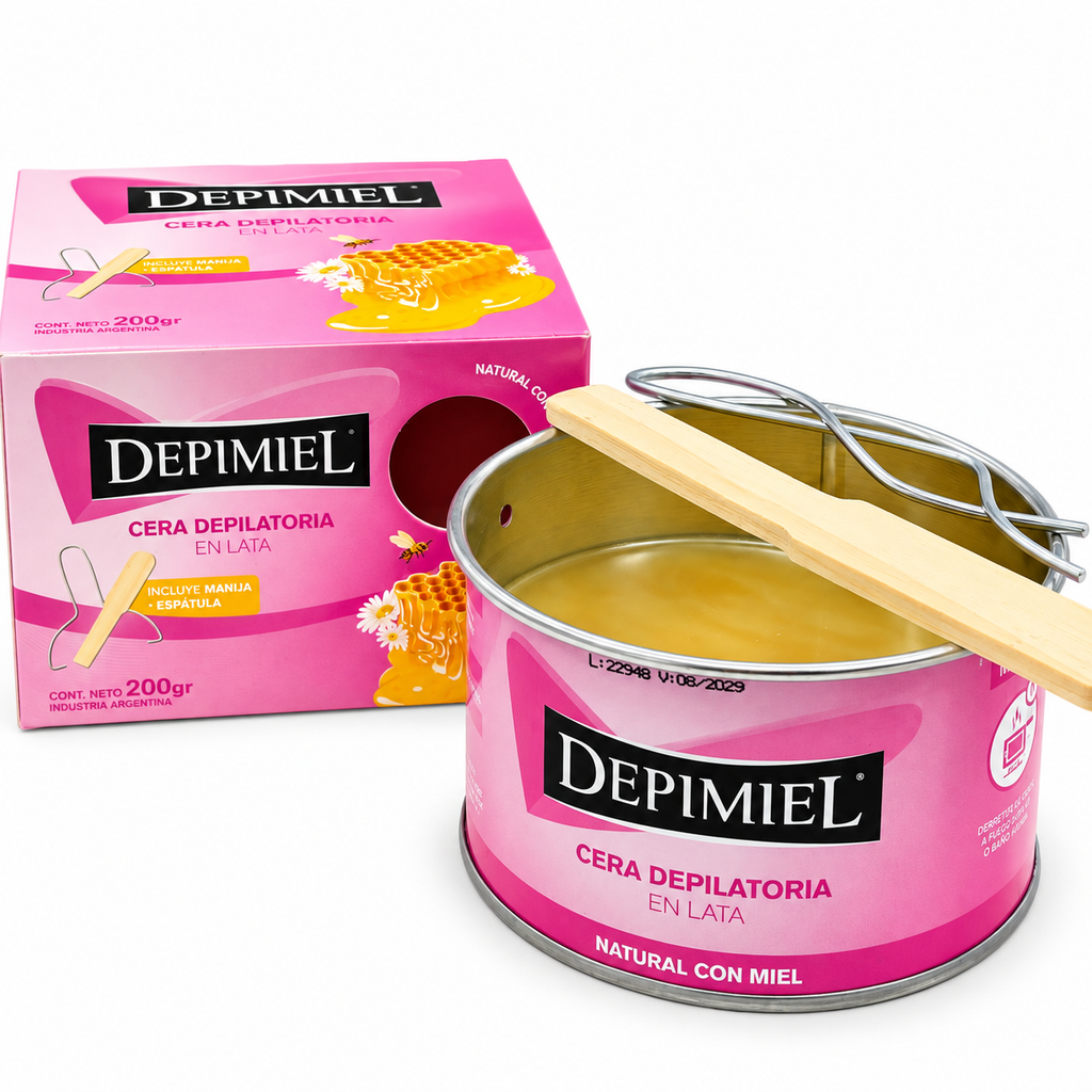 [PS-011174] Cera Depilatoria en lata natural con miel 200g Depimiel