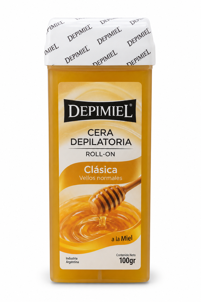 [PS-012133] Cera Depilatoria Roll On Clásica con miel para vellos normales 100g Depimiel