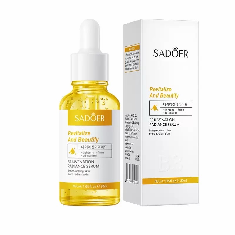 Serum facial de niacinamida reafirmante iluminador Sadoer 30ml
