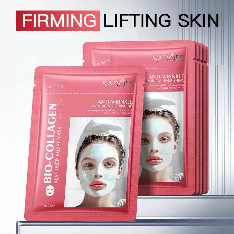 [PS-sd01923] Mascarilla Bio Collagen hidratante reafirmante Sadoer__Pack X10