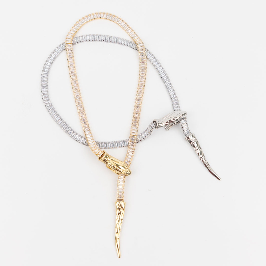 [PG-D-5340-4] COLLAR SERPIENTE CITY GIRL