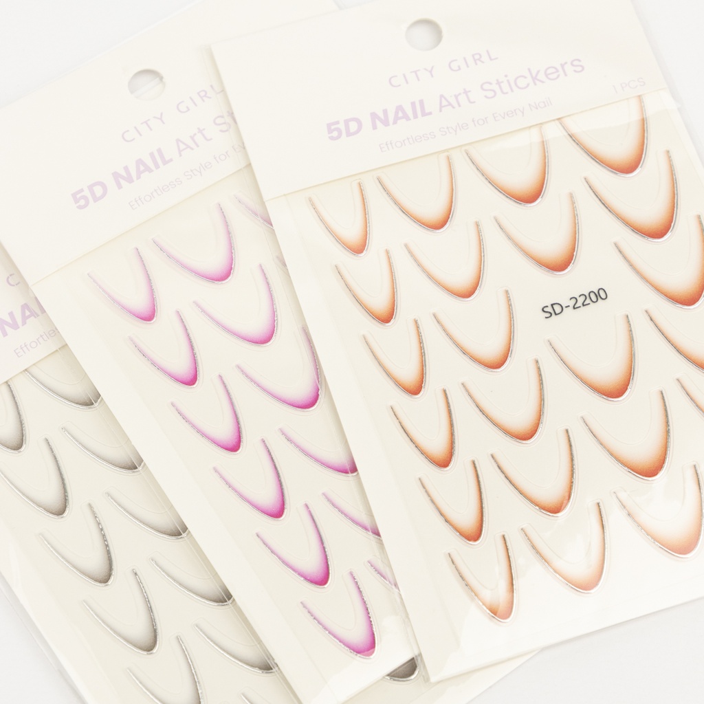 STICKER DE UÑAS 5D CON EFECTO DEGRADE