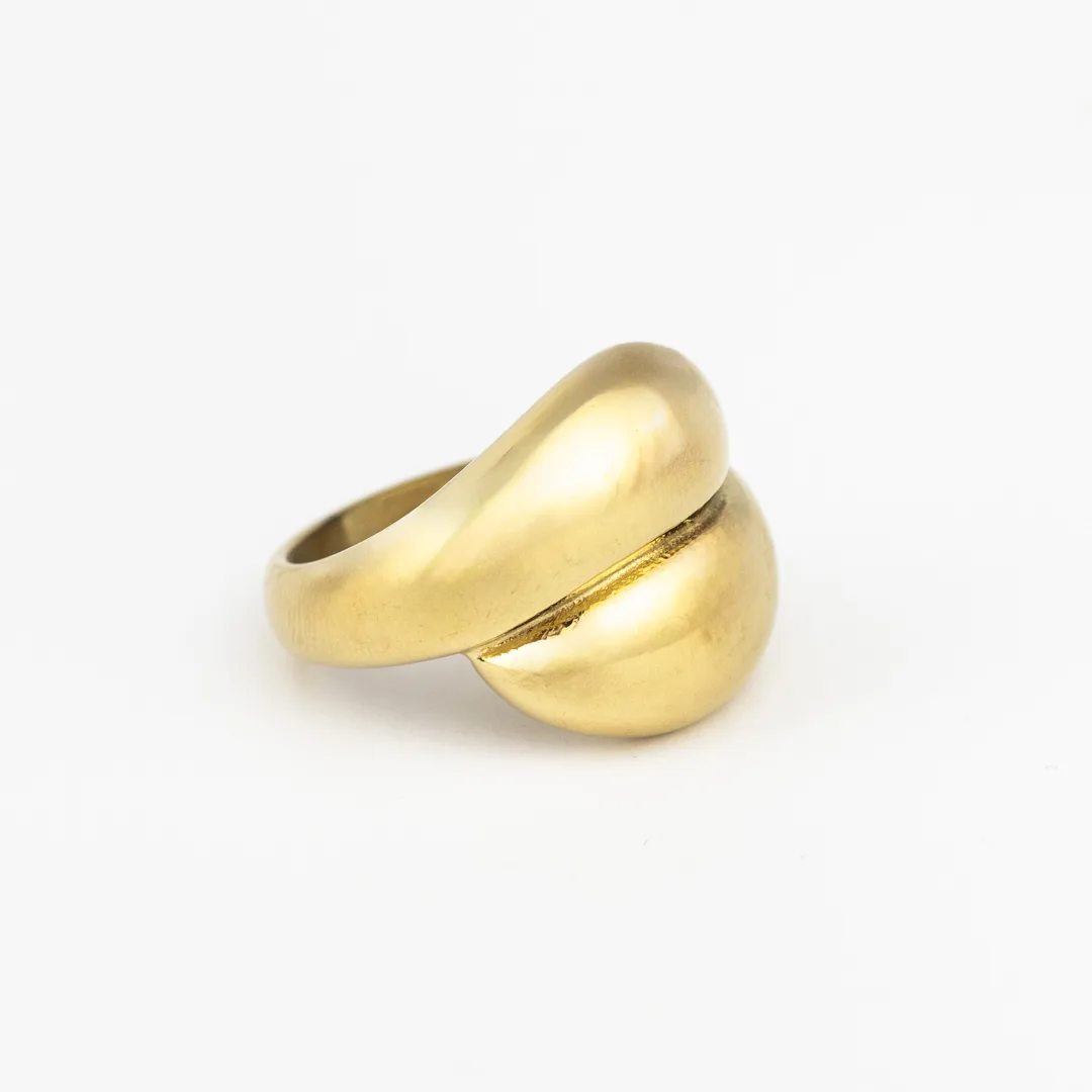 ANILLO DE ACERO DORADO CITY GIRL