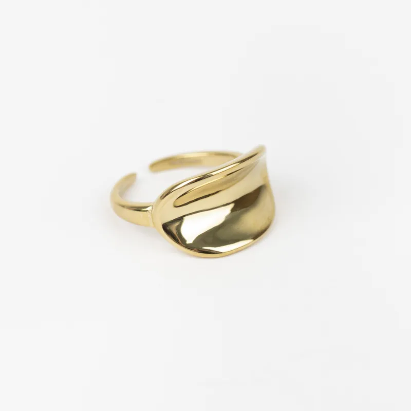 [PG-C-06] ANILLO DE ACERO DORADO CITY GIRL