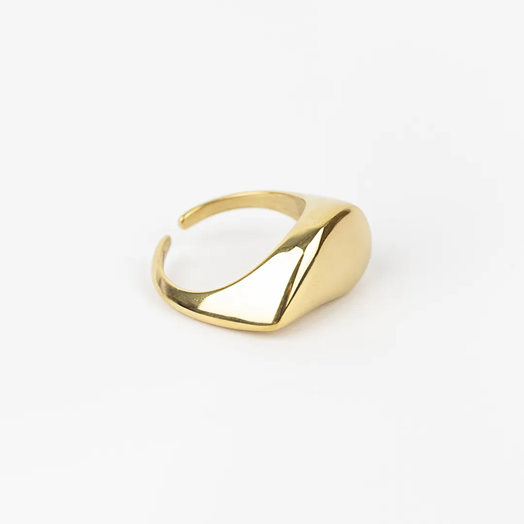[PG-C-07] ANILLO DE ACERO DORADO CITY GIRL