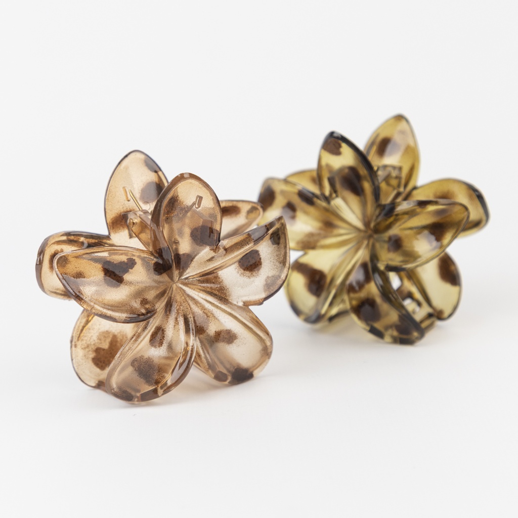 [PG-B-3621-6] BROCHE DE PELO FLOR ANIMAL PRINT CITY GIRL