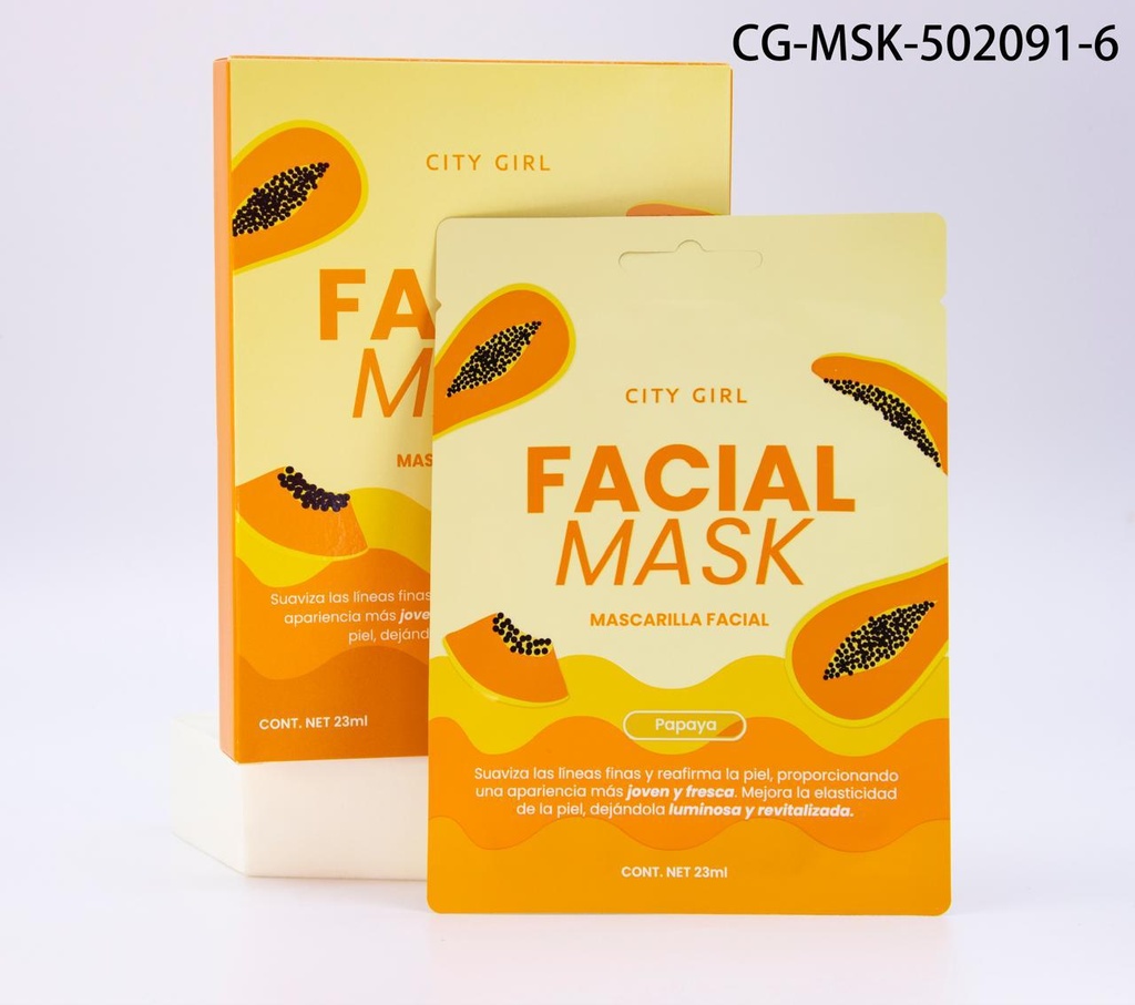 [PG-CG-MSK-502091-6] MASCARILLA FACIAL PAPAYA CITY GIRL