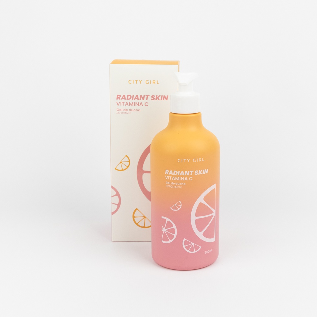 RADIANT SKIN VITAMINA C GEL DE DUCHA EXFOLIANTE CITY GIRL – 500ML