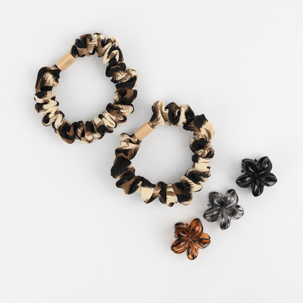 COLITA + BROCHES ANIMAL PRINT