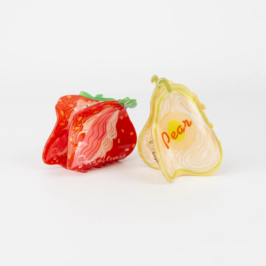 [PG-XY102239-8] BROCHE DE PELO FRUTAS CITY GIRL